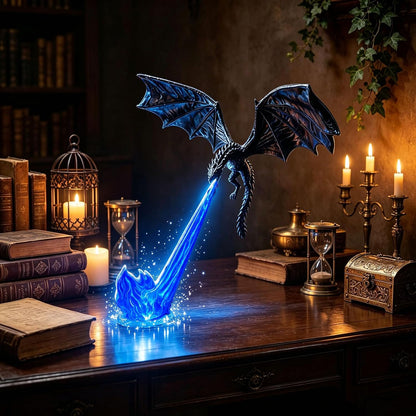 This Fire-Breathing Dragon Turns Any Bookshelf Into a Magical Fantasy World 🐉🔥