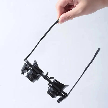 Mroace LED Illuminated Head Mounted Magnifying Glasses