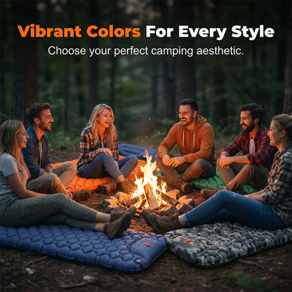 💨🏕️ Van backpack naar comfortabel bed in minuten – dit voetpomp luchtbed weegt amper iets, rolt klein op en isoleert je van koude grond. 50% KORTING!